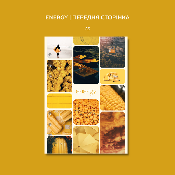 Блокнот Energy | планер на кільцевому механізмі А5 10669 фото