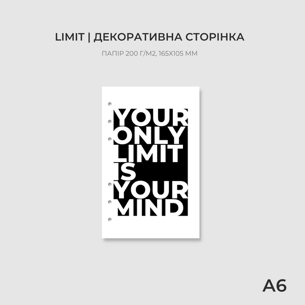 Сторінка-обкладинка А6 | Limit 10228 фото